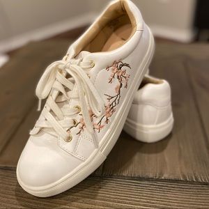 Nanette Lepore Winona Blossom Lace Up Sneaker